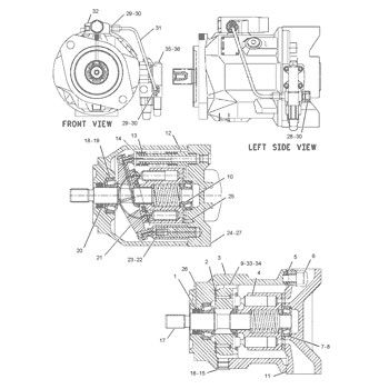 1555110 CA1555110 155-5110 For CAT 416C 428C Backhoe Loader Hydraulic Main Pump Piston Pump PUMP ASSY PUMP GP-PISTON Aftermarket High quality Original