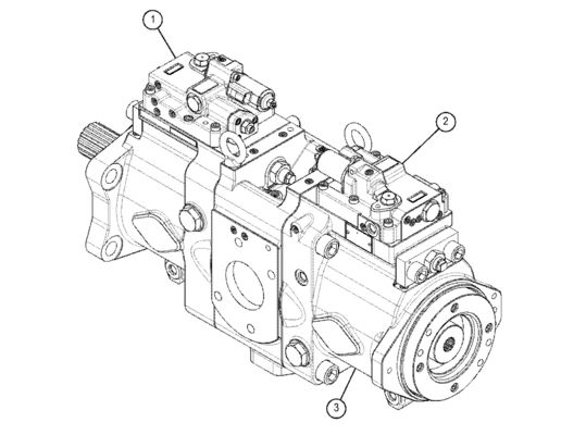 TQ 330 GC المكعب المضخة الهيدروليكية الرئيسية 5511122 5511136 5511121 K7V160