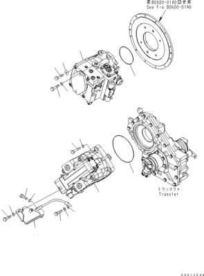 705-52-30960 720-1L-00010 720-1L-04160 720-1L-01010 لـ Komatsu WA100-5 مضخة البستنات الهيدروليكية HST