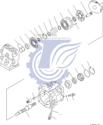708-1T-00440 708-1T-00421 708-1T-01420 708-1T-04410 لـ Komatsu D155AX-5 مضخة المكبس الهيدروليكية الممتعة