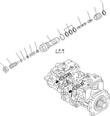 708-2G-00800 708-2G-00801 708-2G-01081 لـ Komatsu Loader WA600-6 المضخة الهيدروليكية مضخة البستن المضخة الرئيسية جودة عالية