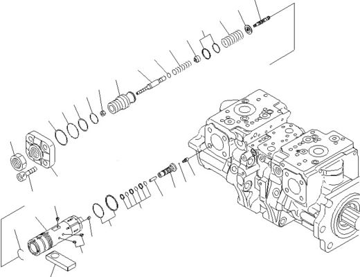 708-2G-00800 708-2G-00801 708-2G-01081 لـ Komatsu Loader WA600-6 المضخة الهيدروليكية مضخة البستن المضخة الرئيسية جودة عالية