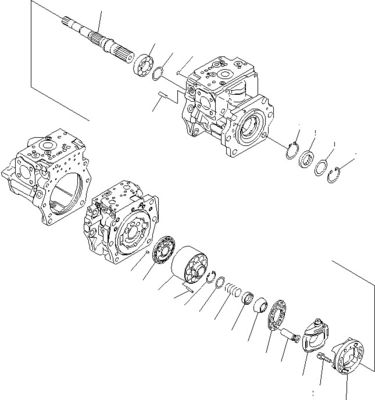 708-2G-00800 708-2G-00801 708-2G-01081 لـ Komatsu Loader WA600-6 المضخة الهيدروليكية مضخة البستن المضخة الرئيسية جودة عالية