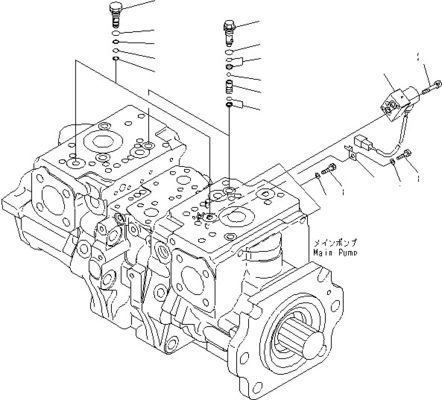 708-2G-00800 708-2G-00801 708-2G-01081 لـ Komatsu Loader WA600-6 المضخة الهيدروليكية مضخة البستن المضخة الرئيسية جودة عالية