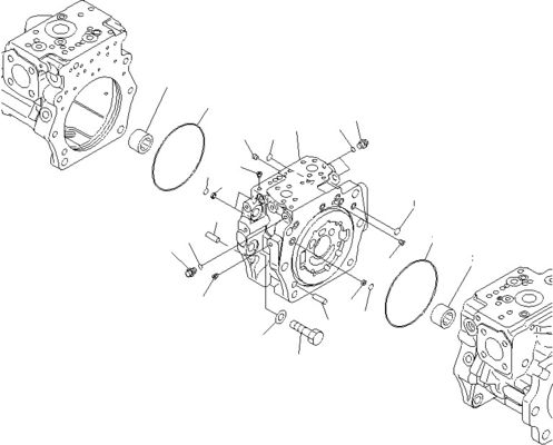 708-2G-00800 708-2G-00801 708-2G-01081 لـ Komatsu Loader WA600-6 المضخة الهيدروليكية مضخة البستن المضخة الرئيسية جودة عالية