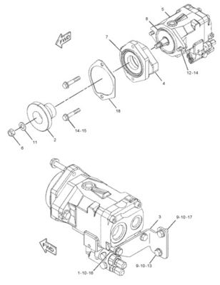 292-8767 10R7401 CA2928767 لـ CAT LOADER 950H 962H IT62H مضخة GP-PISTON هيدروليكية مضخة رئيسية