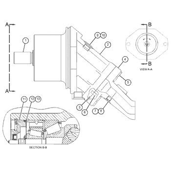 159-7162 0R4613 لـ CAT Track D8R ، D8R II المحرك الهيدروليكي GP-PISTON