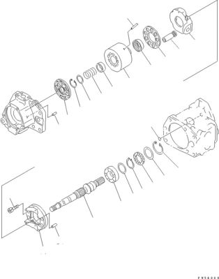 708-1L-00370 708-1L-01310 لـ Komatsu D275AX-5EO الجرافة مضخة هيدروليكية مضخة البستنات المعدات الأصلية للعمل مضخة