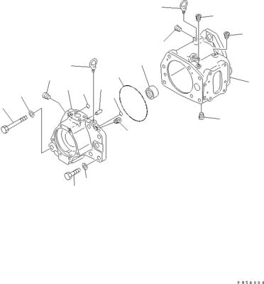 708-1L-00370 708-1L-01310 لـ Komatsu D275AX-5EO الجرافة مضخة هيدروليكية مضخة البستنات المعدات الأصلية للعمل مضخة