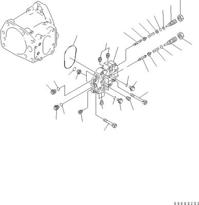 708-1L-00370 708-1L-01310 لـ Komatsu D275AX-5EO الجرافة مضخة هيدروليكية مضخة البستنات المعدات الأصلية للعمل مضخة