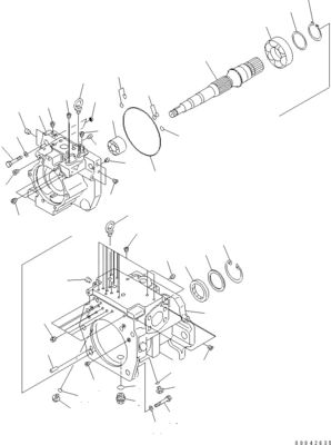 708-1H-00250 708-1H-00251 لمجرفة كوماتسو D155AX-6 D155AX-6A مضخة هيدروليكية رئيسية