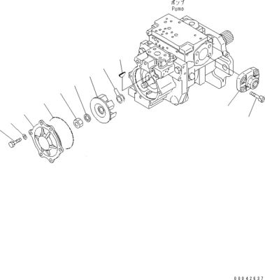 708-1H-00251 708-2H-04650 لمجرفة كوماتسو D155AX-6 D155AX-6A مضخة هيدروليكية رئيسية