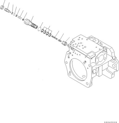708-1H-00251 708-2H-04650 لمجرفة كوماتسو D155AX-6 D155AX-6A مضخة هيدروليكية رئيسية