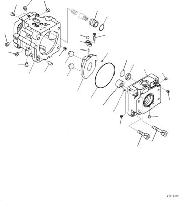 708-1T-00551 708-1T-01551 708-1T-04150 لـ Komatsu الجرافة D39EX-22 D39PX-22 D31EX-22 مضخة الفن الهيدروليكية الأصلية