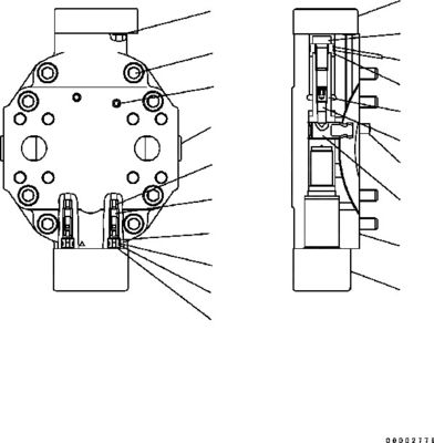 417-18-31201 417-18-31202 417-18-31203 لـ Komatsu WHEEL LOADER WA200-5 WA200PT-5 المحرك الهيدروليكي مضخة HST