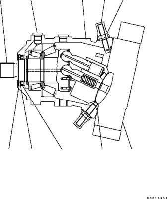 417-18-31201 417-18-31202 417-18-31203 لـ Komatsu WHEEL LOADER WA200-5 WA200PT-5 المحرك الهيدروليكي مضخة HST