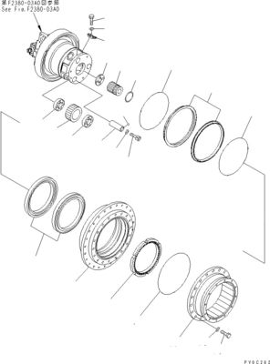 11Y-27-40301 11Y-27-40300 11Y-27-40201 رحلة القيادة النهائية لمجرفة كوماتسو D37EX-23 D37PX-23