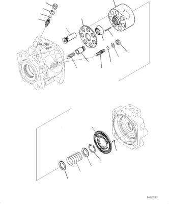 708-1U-00120 708-1U-00140 708-1U-00170 708-1L-04010 R7081U00120 R7081U00171 708-1U-01151 لـ Komatsu WA380-6 WA430-6 محمولات العجلات مضخة هيدروليكية مضخة توجيه