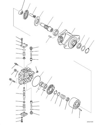 708-7F-00040 708-7F-11130 708-7L-04170 لـ Komatsu D85PX-15R D85PX-15EO D85PX-15 D85EX-15EO الجرافة الهيدروليكية مضخة HSS الأصلية