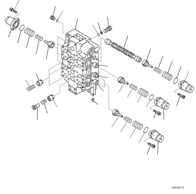 REBUILT صمام التحكم الرئيسي الهيدروليكي رقم 2 قابل للتطبيق على كوماتسو PC1250LC-8 PC1250-8 PC1250SP-8 PC1250-8R الحفر