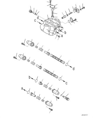 709-12-11809 7091211809 لشركة كوماتسو WA800-3E0 WD900-3 WA900-3 DOZERS عجلات صمام التحكم الرئيسي الهيدروليكي قطاعات الآلات البناء بعد البيع عالية الجودة الأصلية