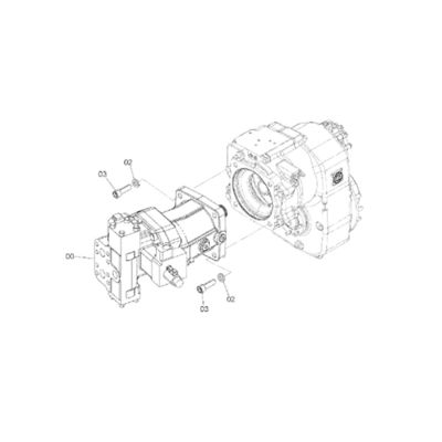 4651466 لـ هيتاشي ZX170W-3 ZX190W-3 MOTOR TRAVEL TRAVEL ASSEMBLY القيادة النهائية القيادة النهائية -مع المحرك
