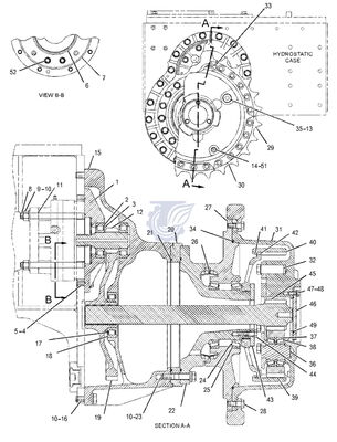 CAT D5 D5C III D5G Final Drive Group 113 1760  Compact Dozer Planetary Reducer